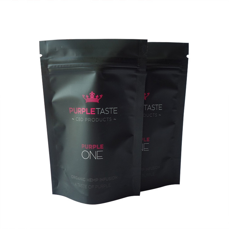 14 জি 28 জি গন্ধযুক্ত প্রুফ মুদ্রিত ফয়েল সিবিডি মাইলার ব্যাগ জিপলক সহ