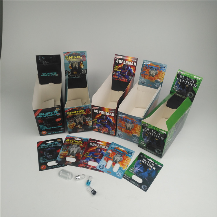 পুরুষ পিলস 500 কে 600 কে জন্য এসজিএস 200 মিমি 3 ডি ফোস্কা কার্ড