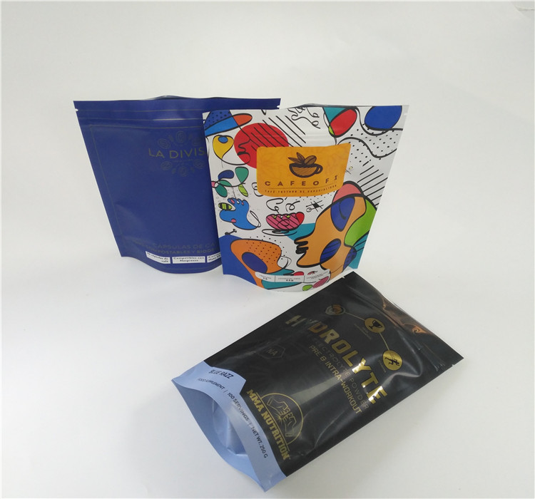 এমওপিপি ভিএমপেটের মাধ্যমে ক্লিয়ার উইন্ডো জিপলক পাউচ 200 জি 250 জি দেখুন