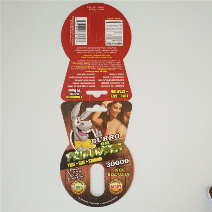 হলোগ্রাম হট স্ট্যাম্পিং ক্যাপসুল প্যাকেজিং কার্ড রুনো 100 কে