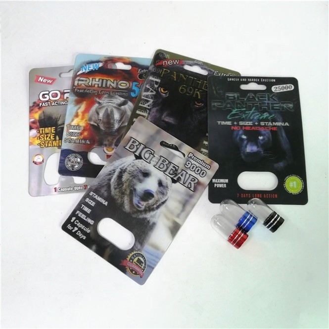 রেন্ডো 99 500K এনহান্সমেন্ট পিলস প্যাকেজিং কার্ড সিল্ক প্রিন্টিং