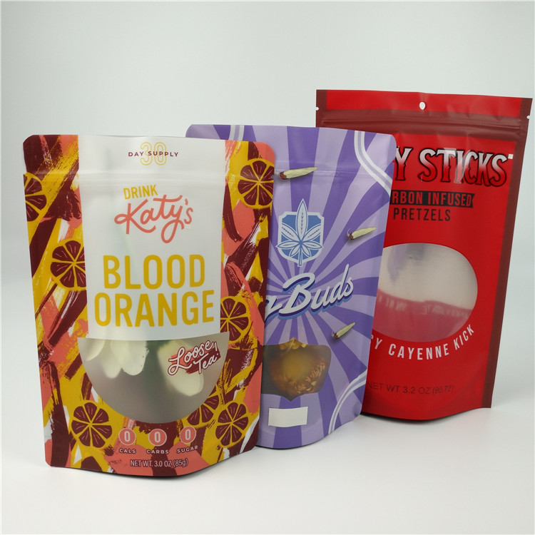 জিপলক এডিবলস মাইলার প্যাকেজিং ব্যাগ গ্র্যাভুর প্রিন্টিং প্রস্থান করুন