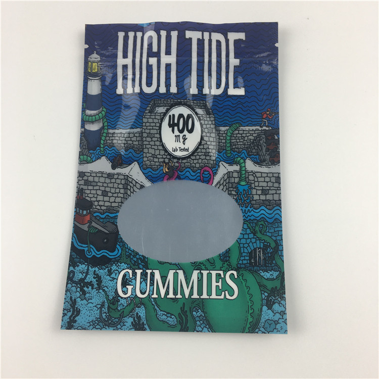 থ্রি সাইড সিল জিপলক ওয়েড মাইলার কাস্টম প্রিন্টড পাউচ গন্ধযুক্ত প্রুফ ভোজ্য