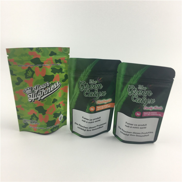 কাস্টম লোগো প্লাস্টিকের ক্যান্ডি ভোজ্য ময়লার ফয়েল পাউচ প্যাকেজিং মুদ্রিত পুনরায় ব্যবহারযোগ্য