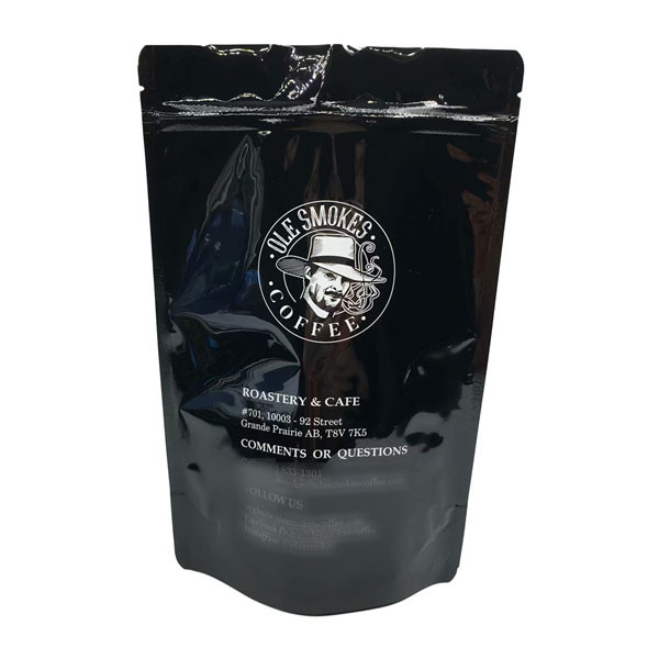 জিপলক টিয়ার নচ কফি বিনস প্লাস্টিকের পাউচ প্যাকেজিং 100 গ্রাম 200 গ্রাম 250 গ্রাম 500 গ্রাম