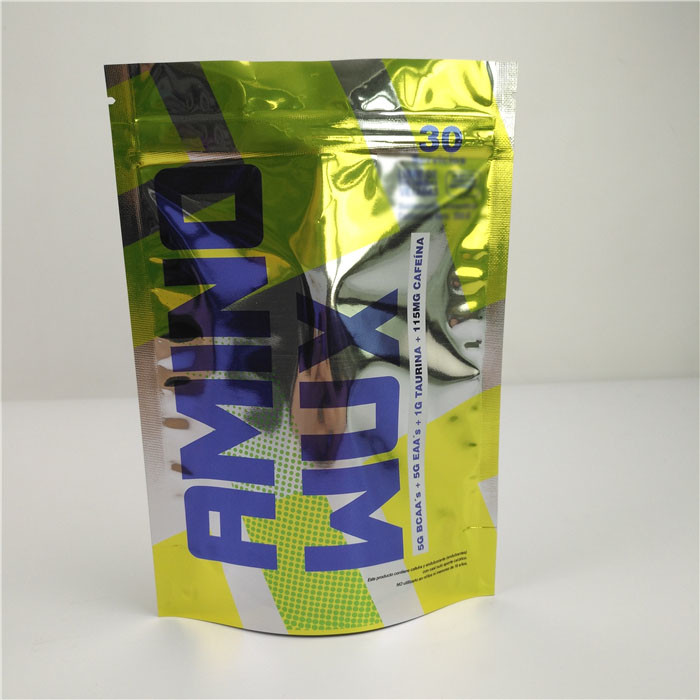 স্নাক চকচকে রঙিন জিপ লক প্লাস্টিকের পাউস প্যাকেজিং গন্ধযুক্ত প্রুফ