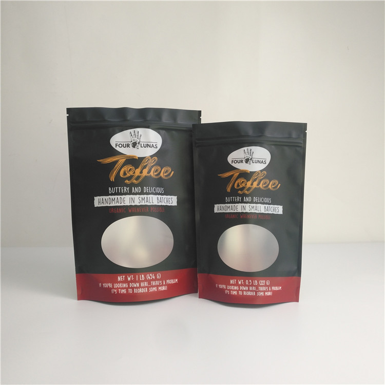 উইন্ডো সহ কাস্টম মুদ্রিত স্তরিত ভোজ্য মায়ালার ক্যান্ডি ফুড প্যাকেজিং