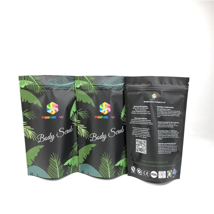 কসমেটিক মহাসাগর স্নানের সল্ট ম্যাট মেলার পুনরায় ব্যবহারযোগ্য জিপ পাউচস স্ট্যান্ডিং গন্ধযুক্ত প্রুফ