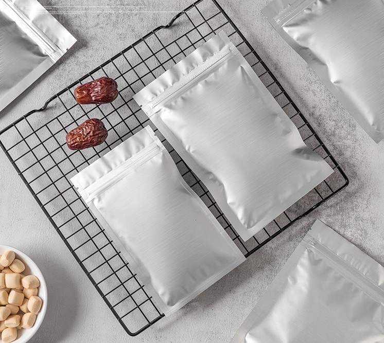 ছোট চা জিপার ফয়েল মাইলার থ্রি সাইড সিল ব্যাগ গন্ধযুক্ত প্রুফ কাস্টম মুদ্রিত