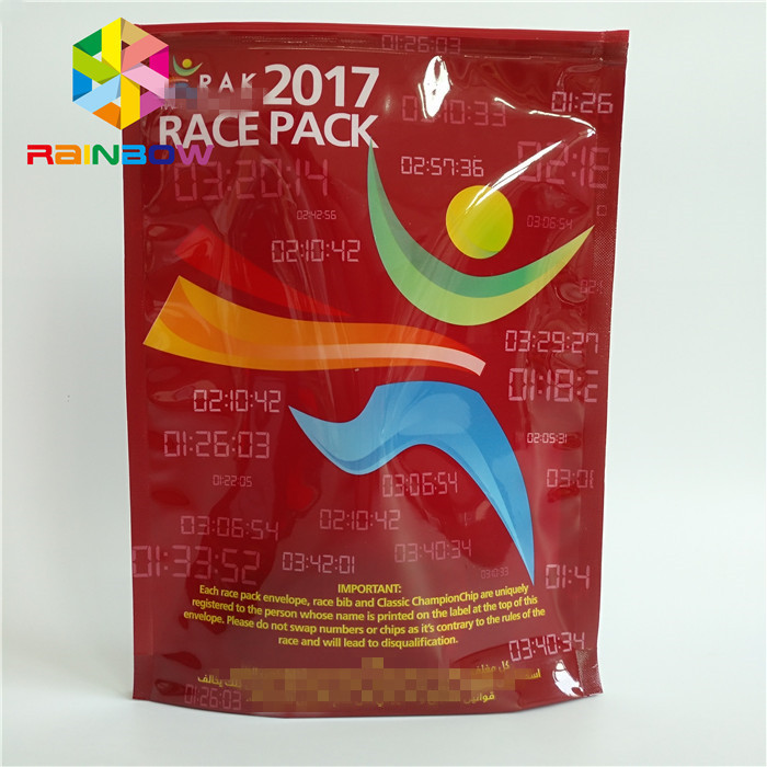 ফুড গ্রেড অ্যালুমিনিয়াম ফয়েল প্লাস্টিক মাইলার স্ট্যান্ডি জিপার পাউচ কাস্টমাইজড মুদ্রিত