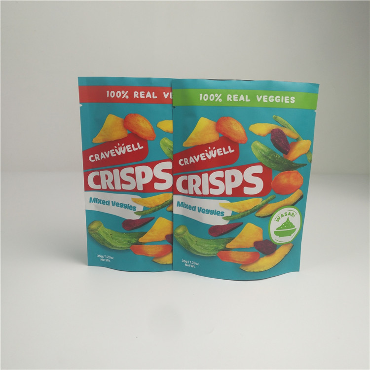 জৈব মিশ্রিত শুকনো শাকসবজি ম্যাট মেলার অ্যালুমিনিয়াম স্ট্যান্ড আপ পাউচ 35 গ্রাম