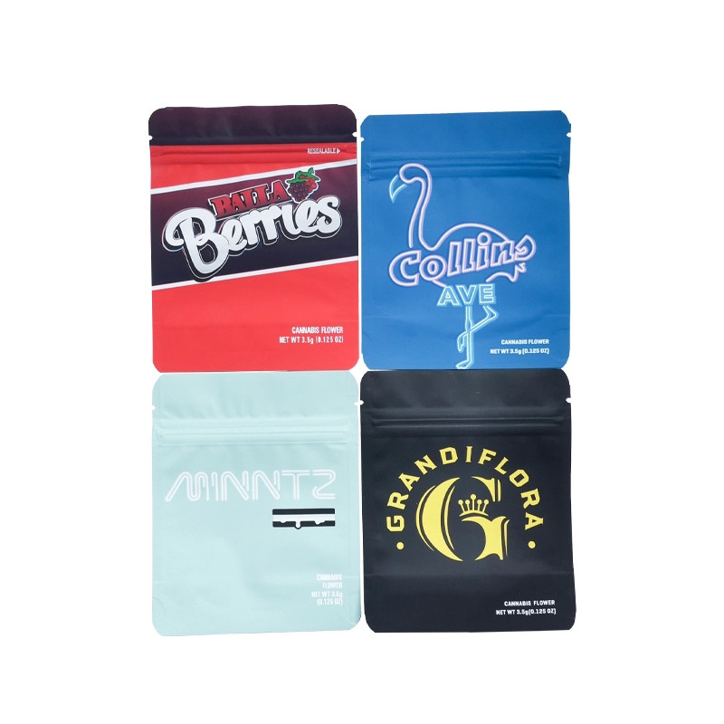 আগাছা প্যাকেজিং ভোজ্য 3.5 গ্রাম ময়লার ব্যাগ গরম সিলযুক্ত গন্ধযুক্ত প্রুফ জিপ লক ব্যাগগুলি মধু Sachet