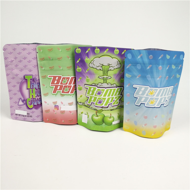 গন্ধযুক্ত প্রুফ কুকি স্পাইস প্লাস্টিক মেলার ব্যাগ তামাকের খাবারের দোকান