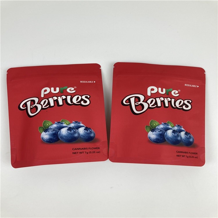 BOPP VMPET 1/8oz Cannabis Flower Packaging Bag 3.5g Cbd Zip Lock Foil Pouch