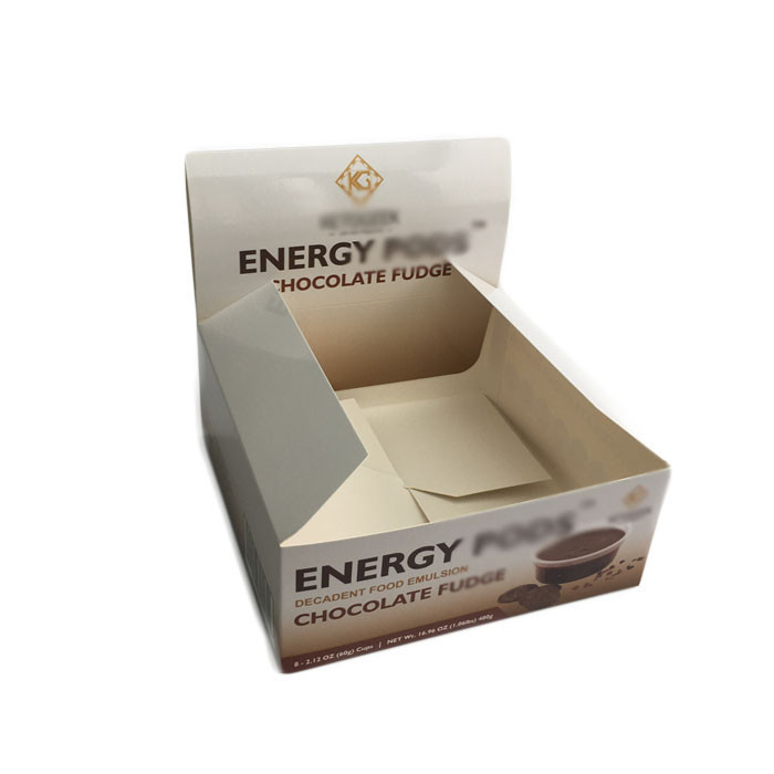 স্ন্যাক আইএসও সিএমওয়াইকে ডিসপ্লে পেপার প্যাকেজিং বক্স 350 জি আইভরি বোর্ড vmpet