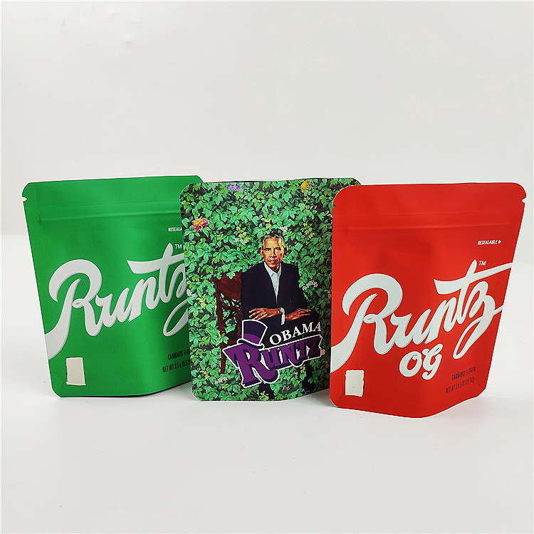 SGS 100mic CMYK Biodegradable Smell Proof Bags Resealable VMPET MOPP