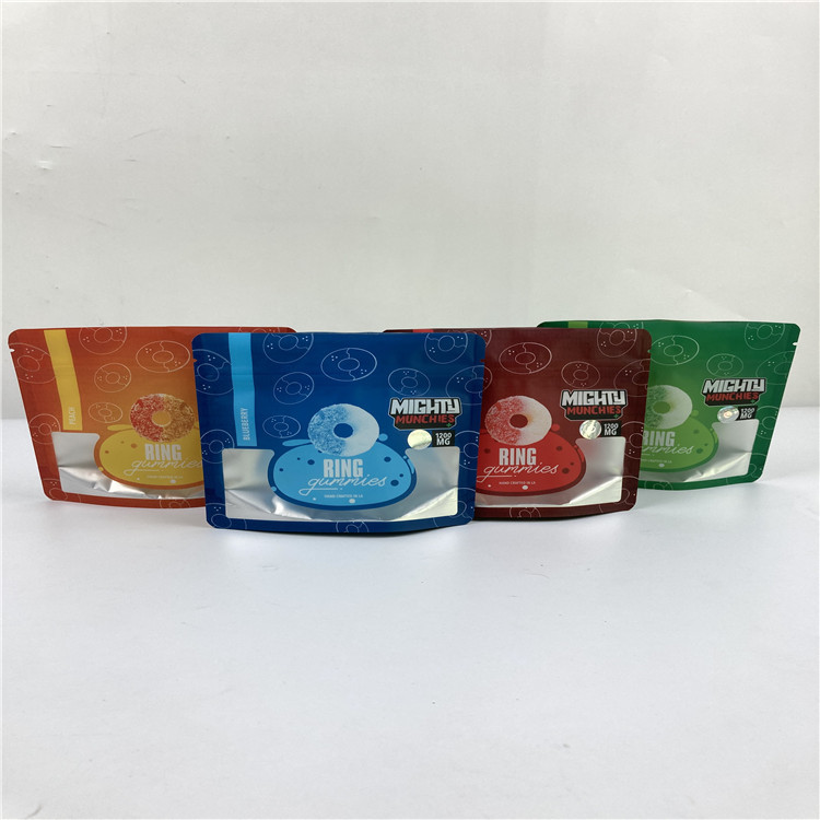 Child Proof Smell Proof foil Pouch packaging For 3.5g Candy / Cookies / Dried Flower Seeds Mylar Bag