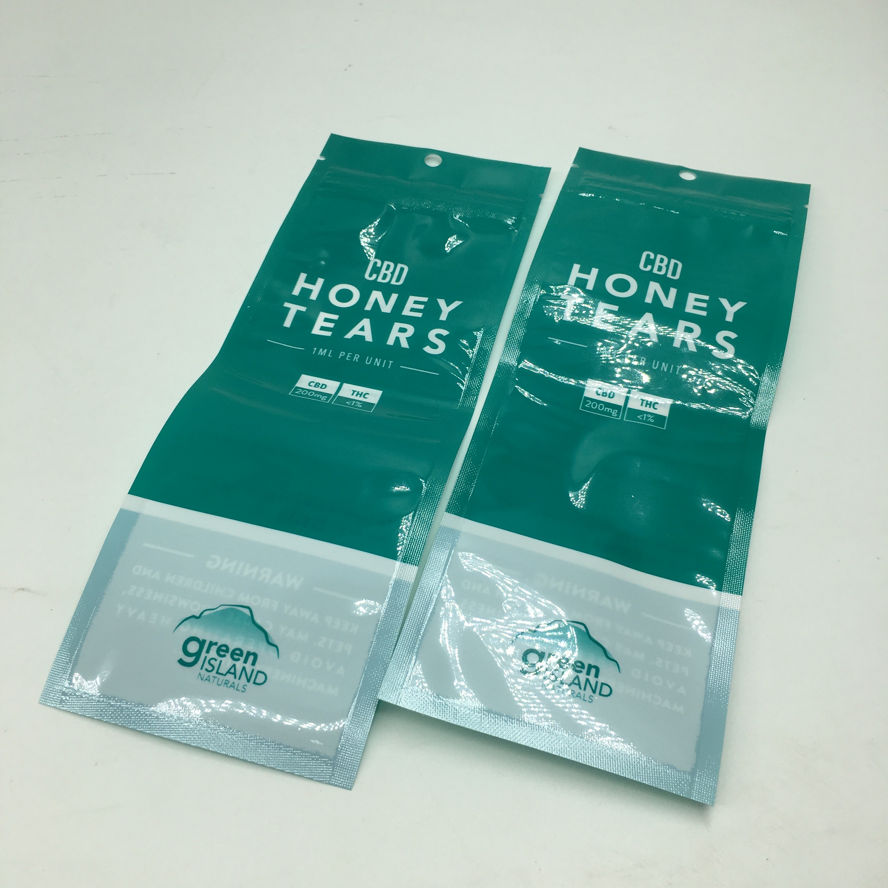 SGS ISO VMPET Ziplock Plastic Pouches Packaging Cbd Honey BOPP