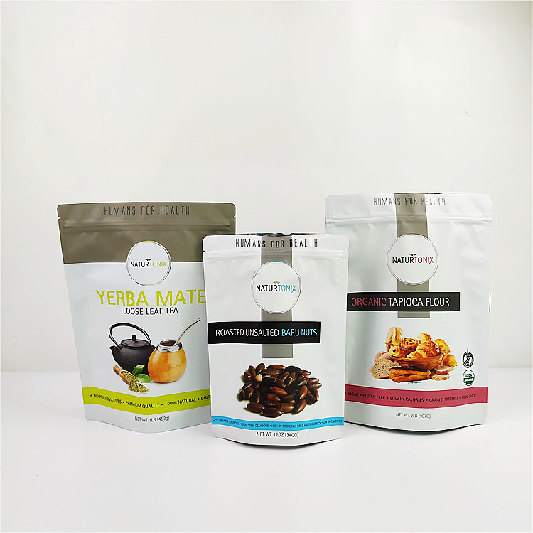 ফুড গ্রেড 120mic অ্যালুমিনিয়াম ফয়েল প্লাস্টিকের থলি SGS CMYK Gravure প্রিন্টিং