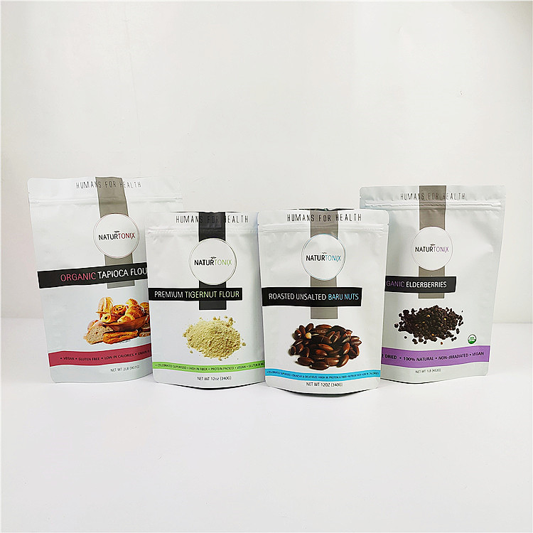 মূল্যায়ন করা হয়েছে 200mic CMYK অ্যালুমিনিয়াম ফয়েল জিপলক ব্যাগ VMPET THC CBD প্যাকেজিং ব্যাগ