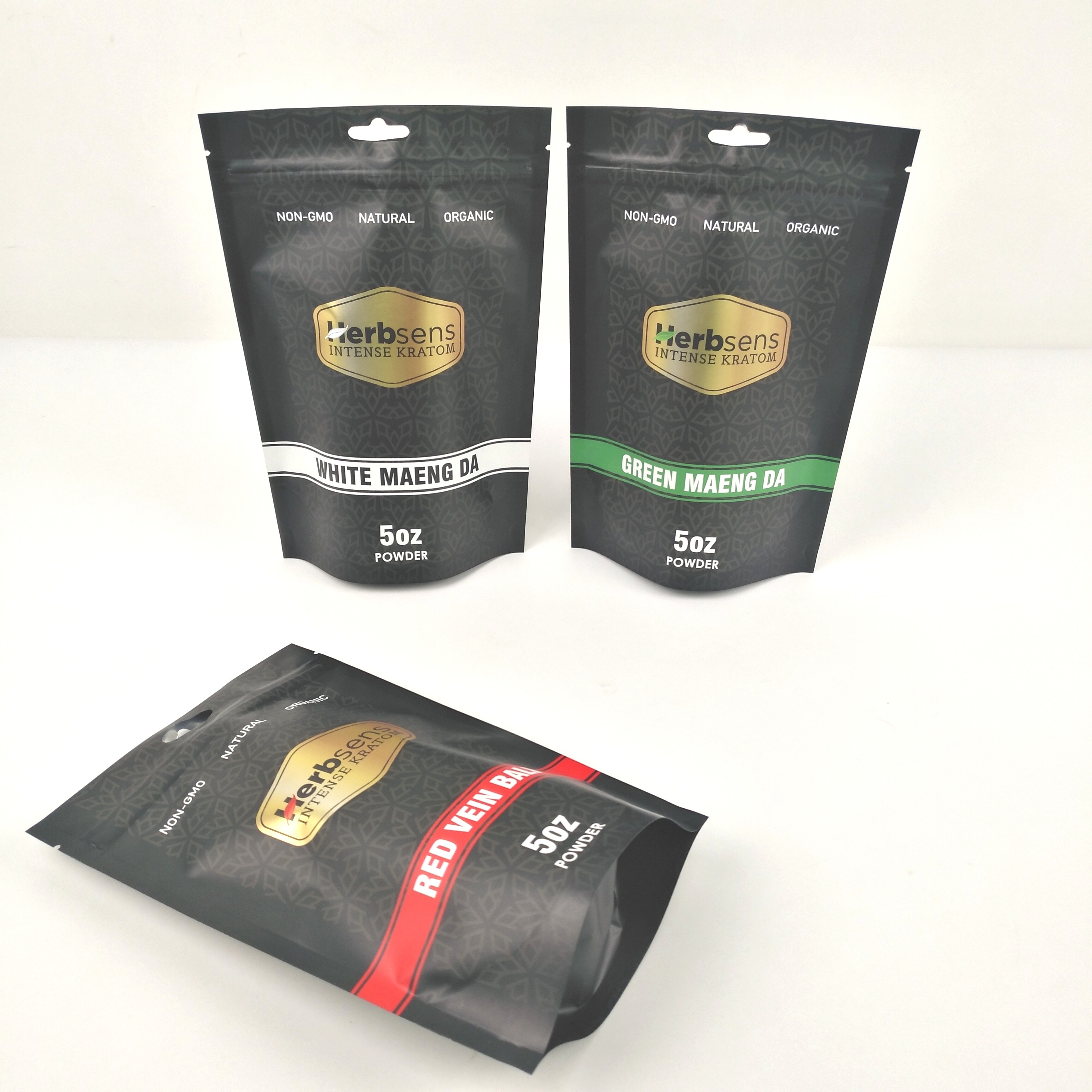 200g Vmpet 10C স্তরিত প্লাস্টিকের পাউচ প্যাকেজিং ব্ল্যাক ম্যাট মোপ