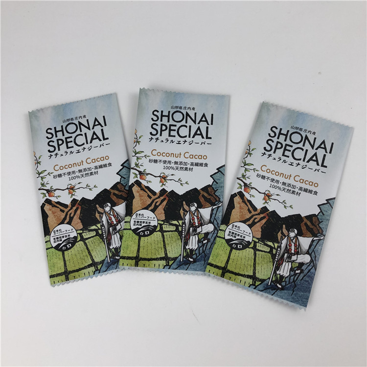 চকোলেট/এনার্জি বার প্যাকেজিংয়ের জন্য ব্যাক সিলিং কাস্টমাইজড ব্যাগ ফুড গ্রেড প্লাস্টিক গ্রানোলা বার মোড়ক