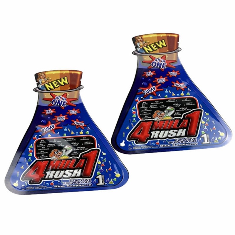 আগাছা ফুলের জন্য ডিজিটাল প্রিন্ট কাস্টম আকৃতির নারকেল তেলের স্যাচেট মাইলার ফুড ফ্ল্যাট ব্যাগ স্ন্যাক ক্যান্ডি পাউচ