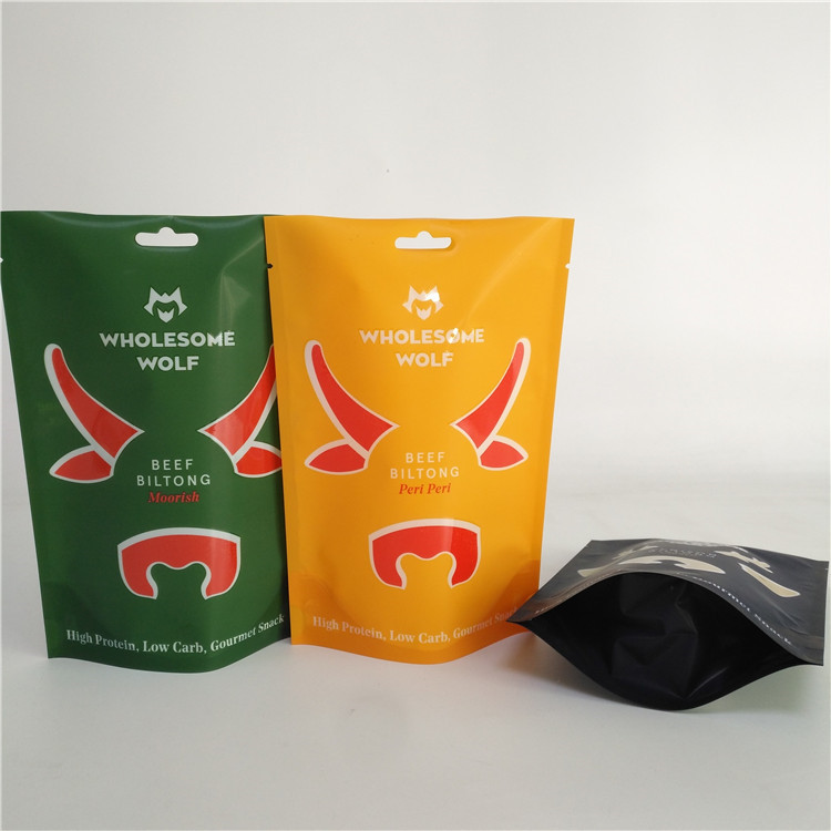 MOPP চাইল্ডপ্রুফ মাইলার ব্যাগ বিল্টং বিফ জার্কি প্যাকেজিং 110 মাইক্রোন