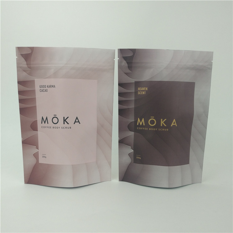 MOPP মেকআপ প্লাস্টিক পাউচ প্যাকেজিং VMPET AL স্ব-স্থায়ী 1.2C MPET