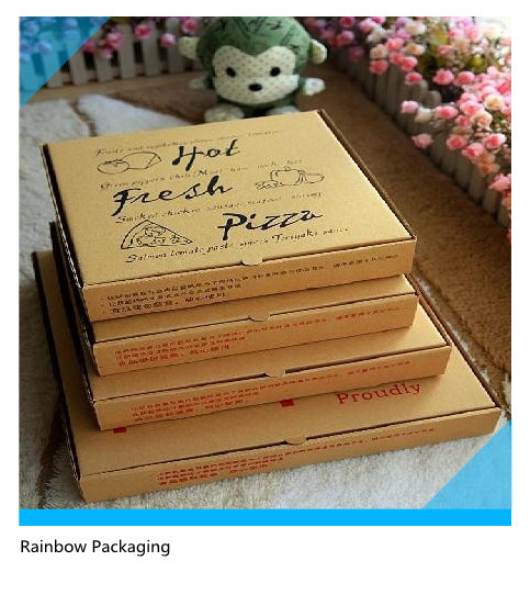 মুদ্রণ সারফেস সঙ্গে Foldable দূরে পিজা পিপার বক্স প্যাকেজিং নিন