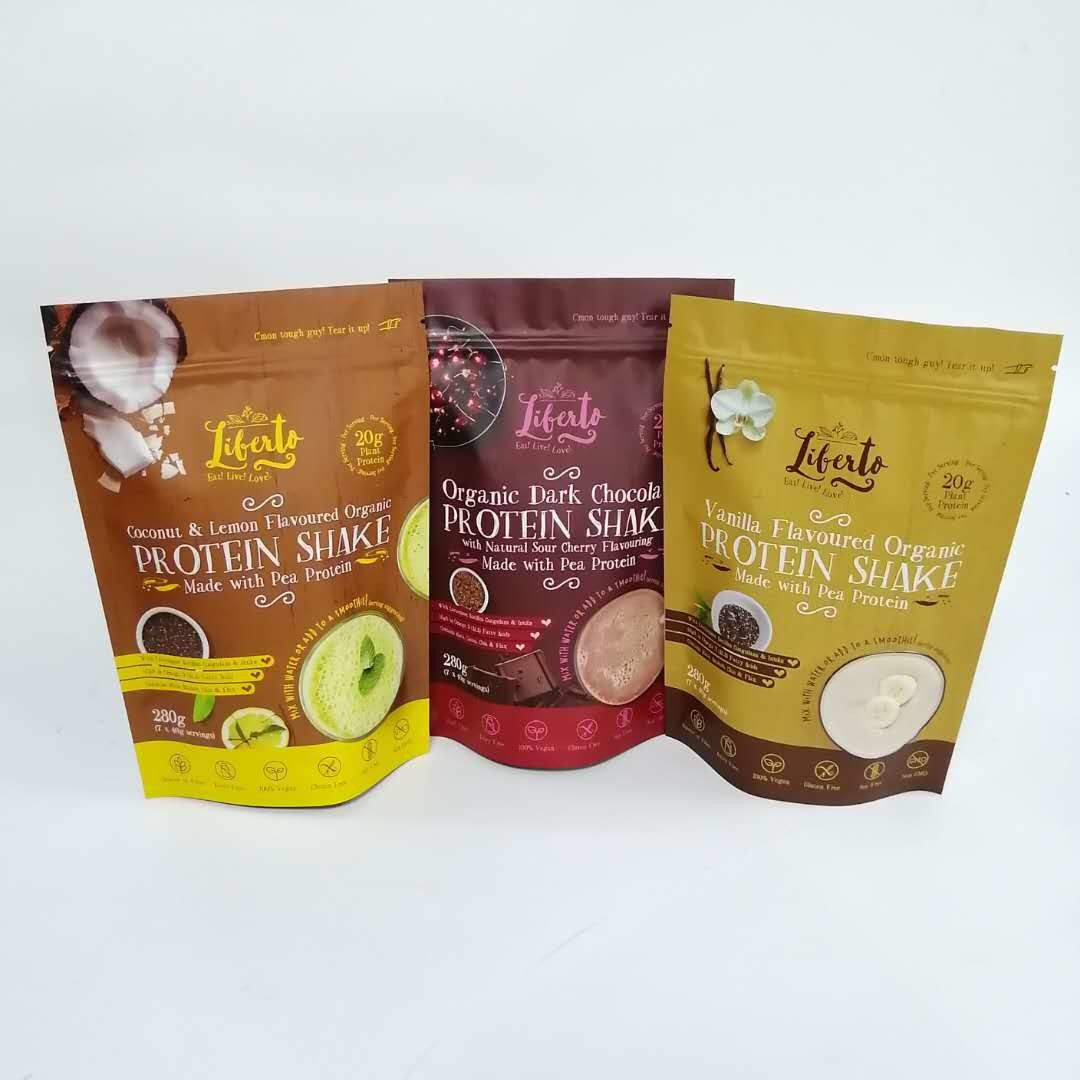 স্তরিত VMPET অ্যালুমিনিয়াম ফয়েল স্ট্যান্ড আপ ব্যাগ প্লাস্টিক মাইলার জিপার ব্যাগ আর্দ্রতা প্রমাণ