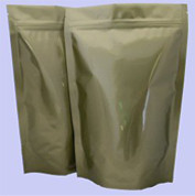 কাস্টম চকচকে অ্যালুমিনিয়াম ফয়েল প্যাকেজিং সোনা স্ট্যান্ড Zipplock সঙ্গে ইউপি