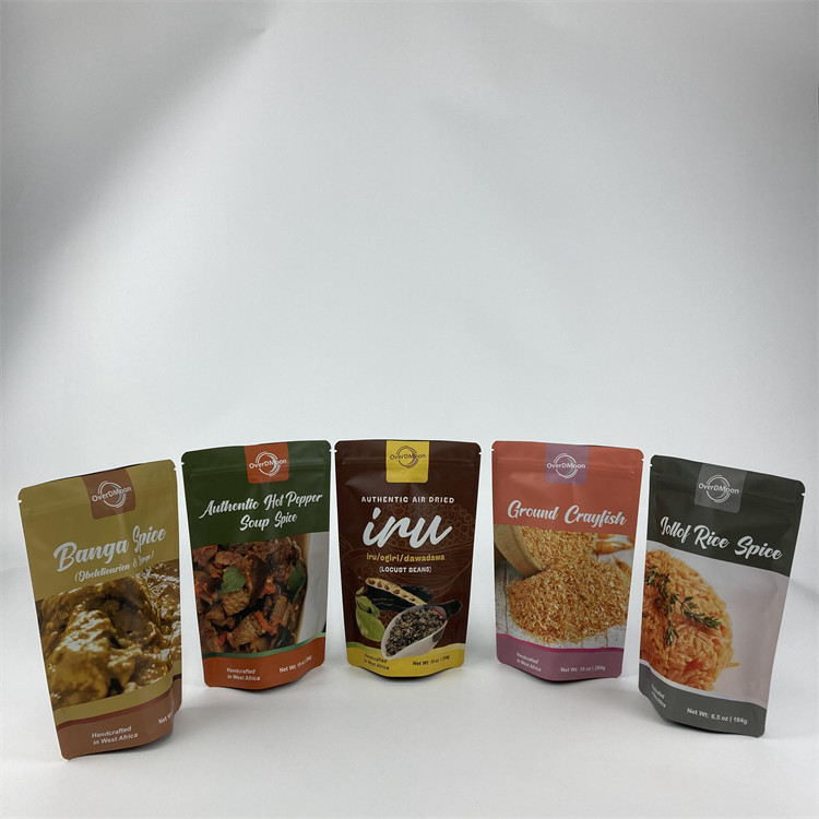 লোগো সহ স্ট্যান্ড আপ ডয়প্যাক তামাক প্যাকেজিং পাউচ হট সিল জিপার প্যাকেট