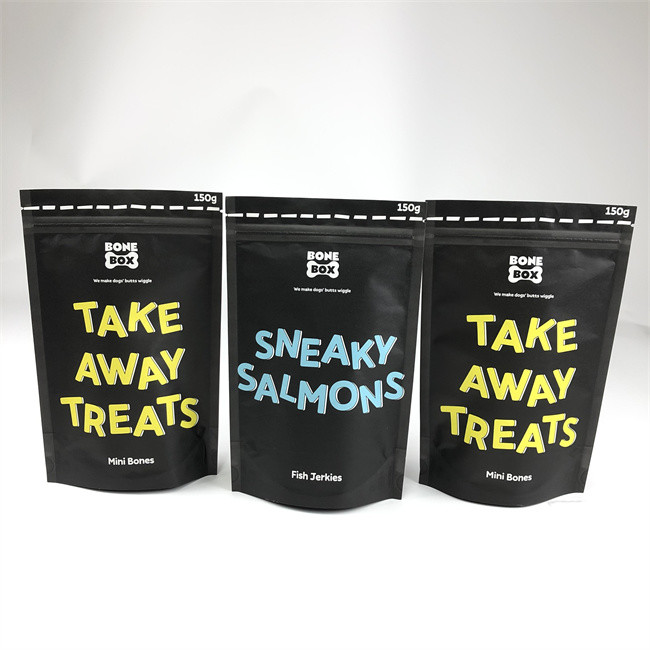 CMYK প্রিন্টেড প্লাস্টিকের পাউচ প্যাকেজিং ক্রাফ্ট পেপার ডগ ফুড ব্যাগ