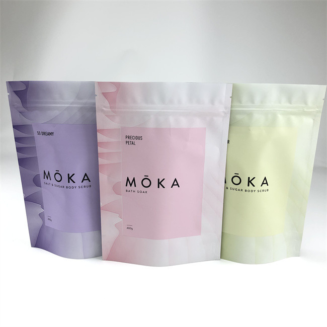 Gravure প্রিন্টিং প্লাস্টিক স্নান লবণ প্যাকেজিং ব্যাগ resealable ম্যাট