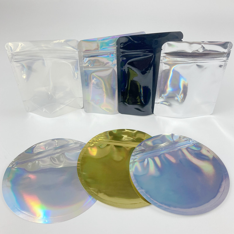 চাইল্ডপ্রুফ জিপার সহ 4 X 6 মাইলার কাস্টম শেপ স্ট্যান্ড আপ পাউচ