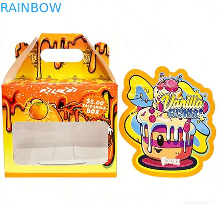 কাস্টম 3.5 মাইলার ব্যাগ ফুলের জন্য ডিসপ্লে বাক্সের সাথে আসে মিষ্টি কুকি গাম্মি প্যাকেজিং শিশু প্রতিরোধী 3.5g 7g 14g ডাই কাট মাইলার ব্যাগ