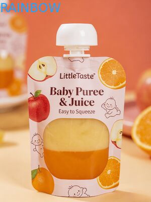 পিউরি দই ফলের শিশুর রস শিশুর পরিপূরক খাবারের জন্য কাস্টম স্পাউট পাউচ ৩০ মিলি আকৃতির স্পাউট পাউচ প্লাস্টিক ব্যাগ