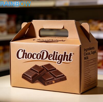 কাস্টম মুদ্রণ সোনার ফয়েল স্ট্যাম্পড বিবাহের উপহার বাক্স মিষ্টি এবং চকোলেট জন্য পরিষ্কার উইন্ডো সঙ্গে