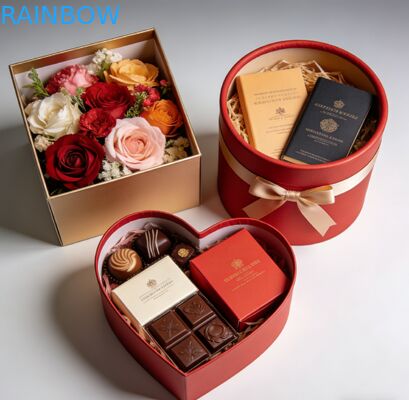 জুয়েলারি, পোশাক, জুতা, ঘড়ির জন্য কাস্টমাইজড পরিবেশ-বান্ধব ভাঁজযোগ্য ৩৫০ গ্রাম পুরুত্বের পেপারবোর্ড গিফট বক্স